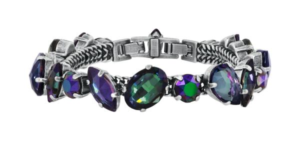 Schwarz/lila - Afternoon Tea de Luxe - Armband von Konplott